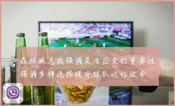森林狼总裁强调灵活应变的重要性强调多样选择提升球队运作效率